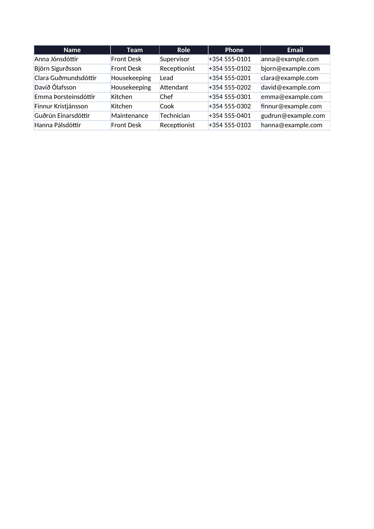 Shift Roster Spreadsheet - Image 5