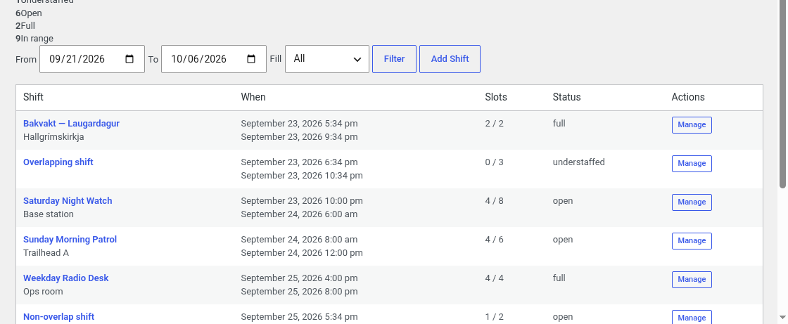 DutyRoster Lite – WordPress Volunteer Shift Schedule Plugin - Image 5