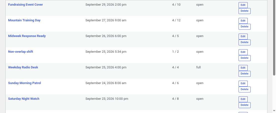 DutyRoster Lite – WordPress Volunteer Shift Schedule Plugin - Image 6