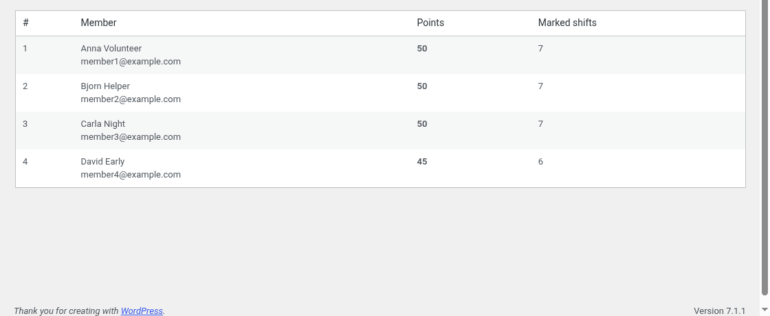DutyRoster Lite – WordPress Volunteer Shift Schedule Plugin - Image 9